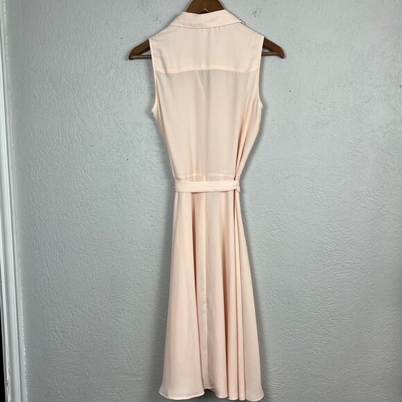Nanette Lepore Y2K Shirt Dress Short Sleeveless Button Front Blush DIY - 2 - Picture 5 of 5